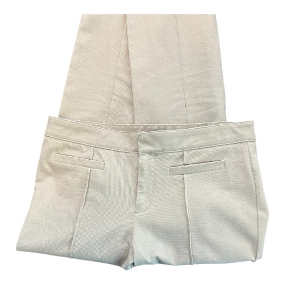 ๐ EUC DKNYC Womenโs Tan/Khaki Permanent Crease Pants | Size 8 - Picture 2 of 8